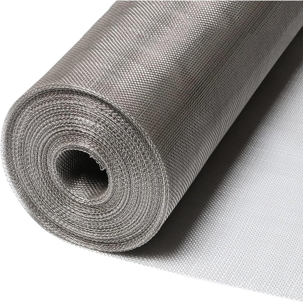 304 Stainless Steel Mesh Screen, Woven Wire Mesh, 12 Mesh, 0.35 mm Wire, 1.8 mm Opening, 320 mm x 15 m