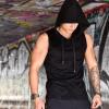 Men's Tank Top Hoodie, Sleeveless Muscle Shirt, Slim Fit Workout Tee view 2