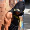 Men's Tank Top Hoodie, Sleeveless Muscle Shirt, Slim Fit Workout Tee view 4