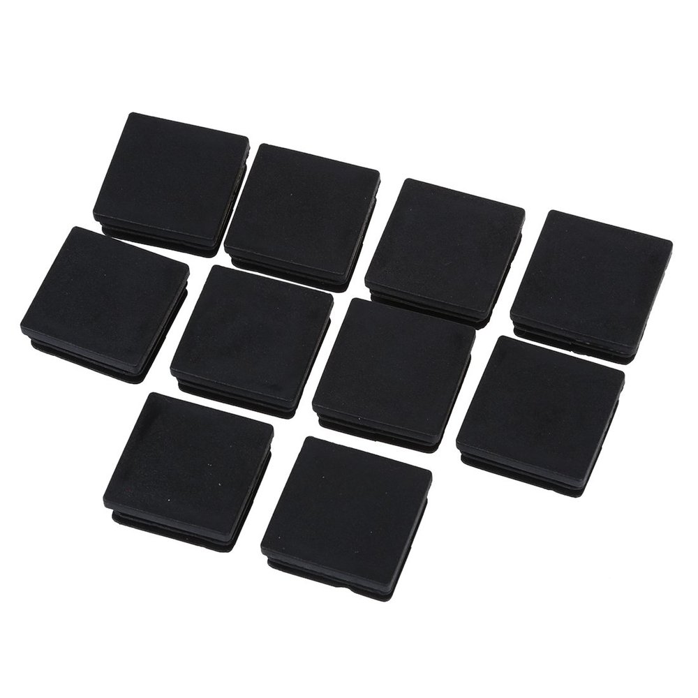 Luoilba 40mm x 40mm Plastic Square Tube Inserts End Caps, 10 Pieces
