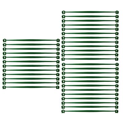 Tomato Stakes, 36-Piece Expandable Climbing Support Set with Clips