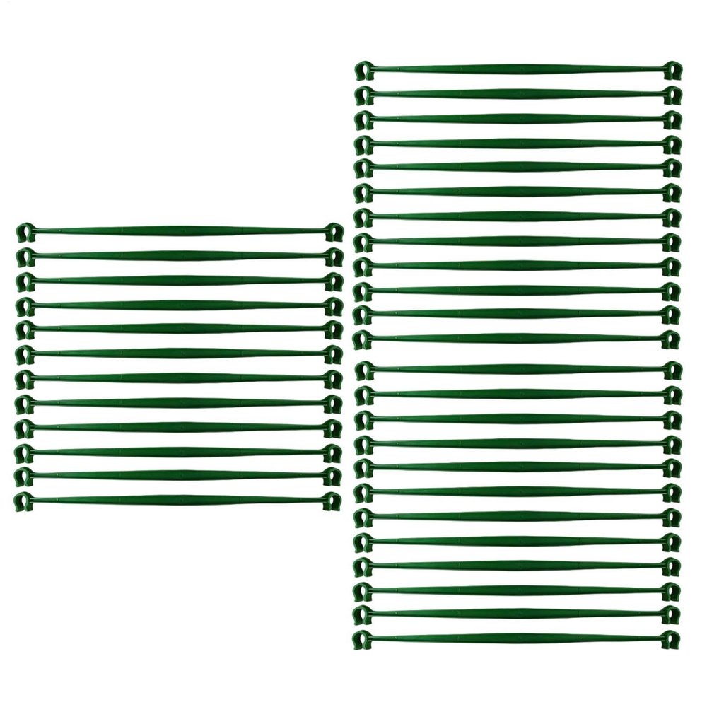 Tomato Stakes, 36-Piece Expandable Climbing Support Set with Clips