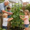 Tomato Stakes, 36-Piece Expandable Climbing Support Set with Clips view 2