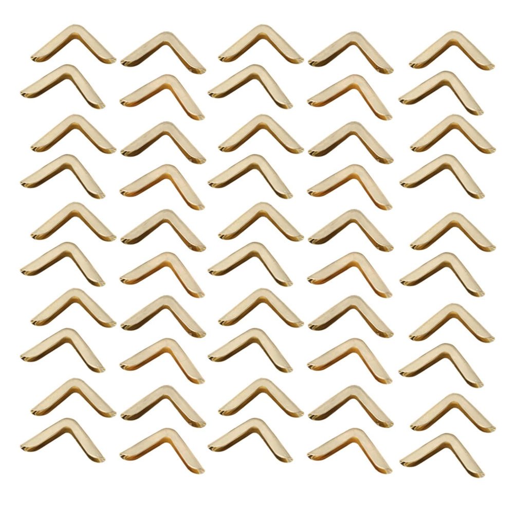 HEEPDD Corner Protectors with Bronze Finish, 50-Pack
