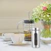 JHKNNK Stainless Steel and Glass Storage Jar, 1,200 ml, Silver view 4
