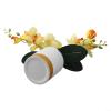 Charming Orchid Bonsai Decoration for Home and Office, Realistic Faux Phalaenopsis in Stylish Pot (Yellow) view 3