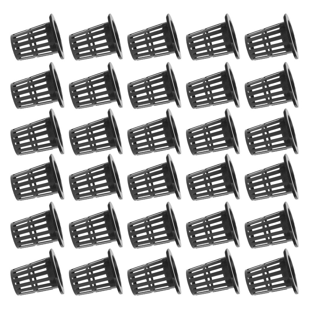 BETOOKY 50-Pack Hydroponic Plastic Plant Propagation Baskets for Herbs