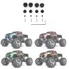 RC Car Parts for Traxxas Slash 2WD 1/10, Metal Hex Wheel Hub Pins and M4 Flange Lock Nut Set, Replaces 1654/3654, Sky Blue view 2