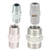BYLSAGWHT 200 Bar 1/8" 1/4" 3/8" 1/2" 3/4" 1" 1-1/4" 1-1/2" 2" NPT Male 304 Stainless Steel Hex Nipple Forged Pipe Fitting for Water, Gas, Oil (2") Brass Hose view 1