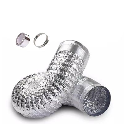 Insulated Aluminum Foil Flexible Duct for Air Connections, 3.0 m x 200 mm
