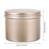 MALUGOGO Empty Aluminum Cans, 100 ml, Lightweight, Christmas Treat Box, Metal Container for Candle Making and Organizing Small Items, Golden Party Treat Holder, 5 Pack view 2