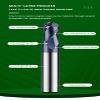 Single-Flute Spiral Ball-Nose End Mill, HRC50, Alloy Tungsten Steel (R10.0 x 100L) view 2