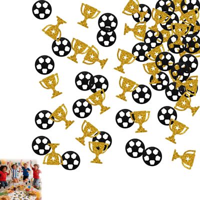 JOVYTH 100 Pcs Soccer Birthday Confetti