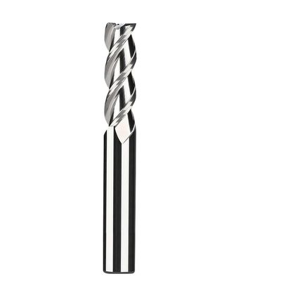 Single-Flute Spiral Cutter, 3F Aluminum End Mill, 4 mm/20 mm, HRC55 Carbide, Tungsten Steel Shank, CNC Tool (10×65×10×200)