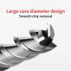 Single-Flute Spiral Cutter, 3F Aluminum End Mill, 4 mm/20 mm, HRC55 Carbide, Tungsten Steel Shank, CNC Tool (10×65×10×200) view 3