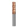 Single-Flute Spiral Cutter, HRC55 Corner Radius 4F Ball Nose CNC Tungsten Steel Cutter, Coated Surface for Metalworking (1R0.2 x 4 x 50) view 1