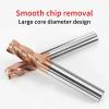 Single-Flute Spiral Cutter, HRC55 Corner Radius 4F Ball Nose CNC Tungsten Steel Cutter, Coated Surface for Metalworking (1R0.2 x 4 x 50) view 2