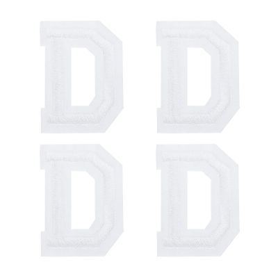 QUARKZMAN 4 Pack Letter D Iron-On Patches