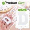 QUARKZMAN 4 Pack Letter D Iron-On Patches view 2