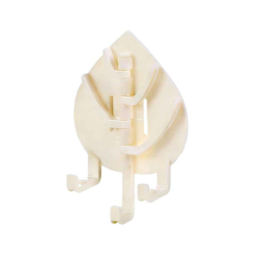 Self-Adhesive Wall Hooks 13.5 X 9 X 4 Cm, Strong Adhesive Leaf-Shaped Hanger