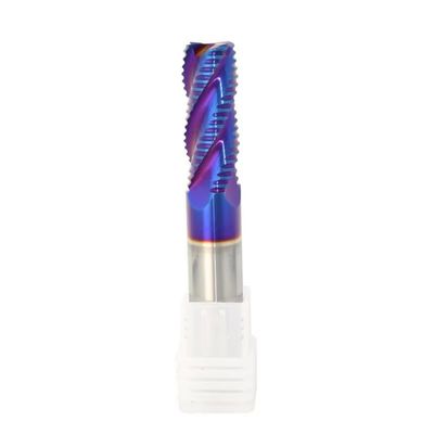 Single-Flute Spiral Cutter, Solid-Carbide Roughing Cutter, 4 Flutes, 320 mm, CNC Cutter for Acrylic, Wood and Metal (16×45×16×100)