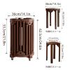 6-Piece Stackable Stool Set with Casters and Brakes view 3
