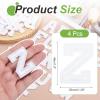 QUARKZMAN 4 Pack Letter Z Iron-On Patch White view 2