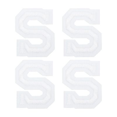 QUARKZMAN 4 Pack Letter S Iron-On Patches