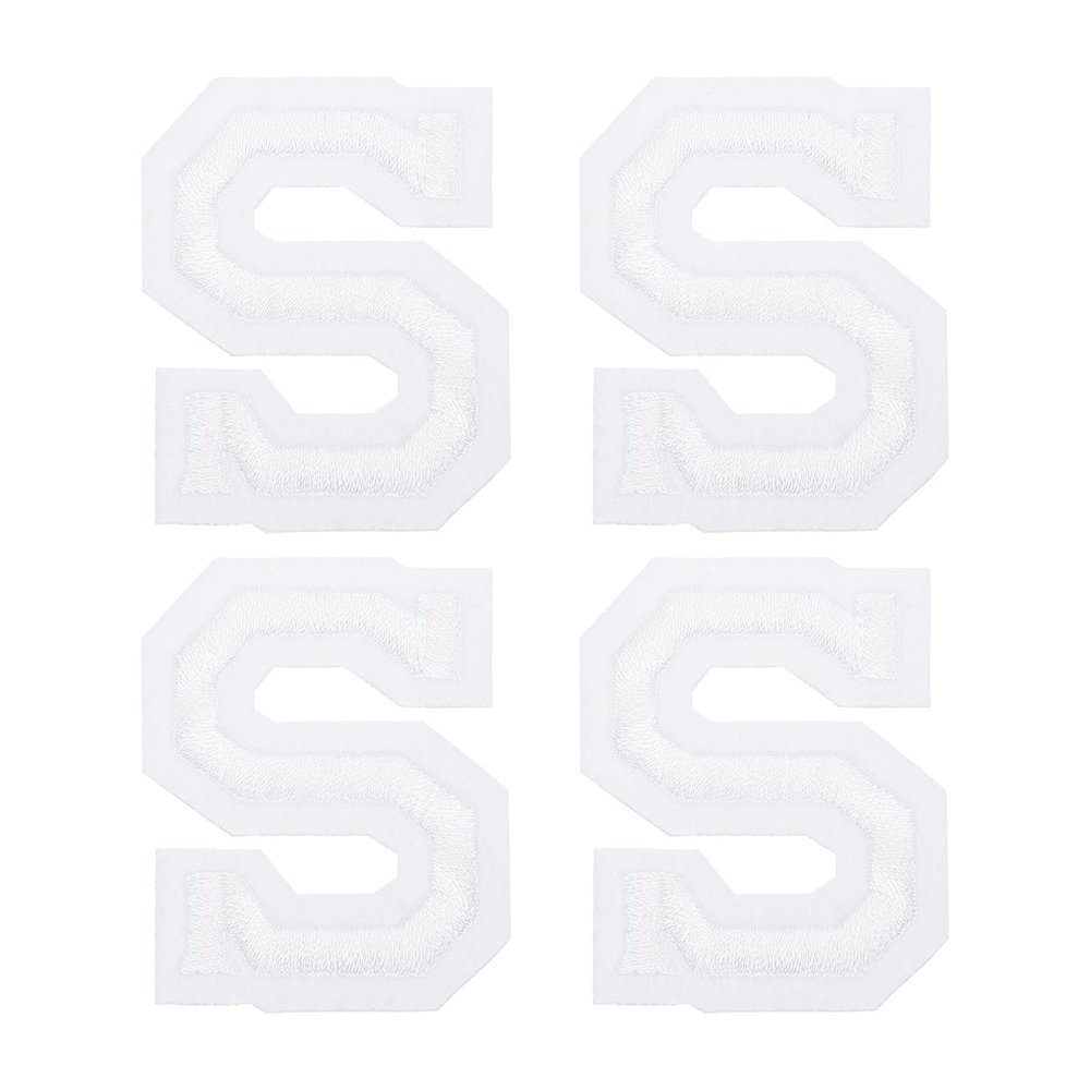 QUARKZMAN 4 Pack Letter S Iron-On Patches