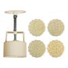 100g Mooncake Mold Set with Flower Design and Mamoul Mold view 1