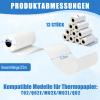 Scettar 13-Roll Self-Adhesive Thermal Paper, 53 x 28 mm Labels for Phomemo T02/M02/M02S Mini Printers, Home, Office & DIY view 2