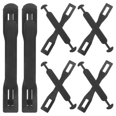 Levemolo 100-Piece Plastic Carton Handles with Simple Carrying Grip, Versatile Design, Black