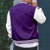 Duohropke Men's Varsity Jacket with Stand Collar view 3