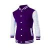 Duohropke Men's Varsity Jacket with Stand Collar view 4