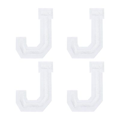 QUARKZMAN 4 Pack Letter J Iron-On Patches