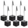 VALICLUD 6-Piece Iron Crocodile Clip Desktop Note Holders, Assorted Colors view 1