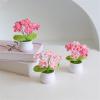 Knitted Flowers, Mini Crochet Potted Flowers, Handmade Pots, Wedding, Artificial Daisies (B1) view 3