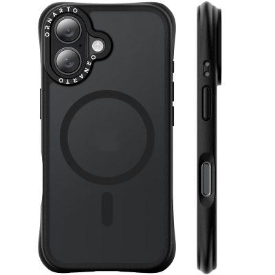 ORNARTO AirBuffer Case for iPhone 17 with MagSafe, Matte Black