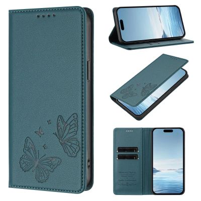Samsung Galaxy S23 FE RFID-Blocking PU Leather Flip Wallet Case with Kickstand, Green