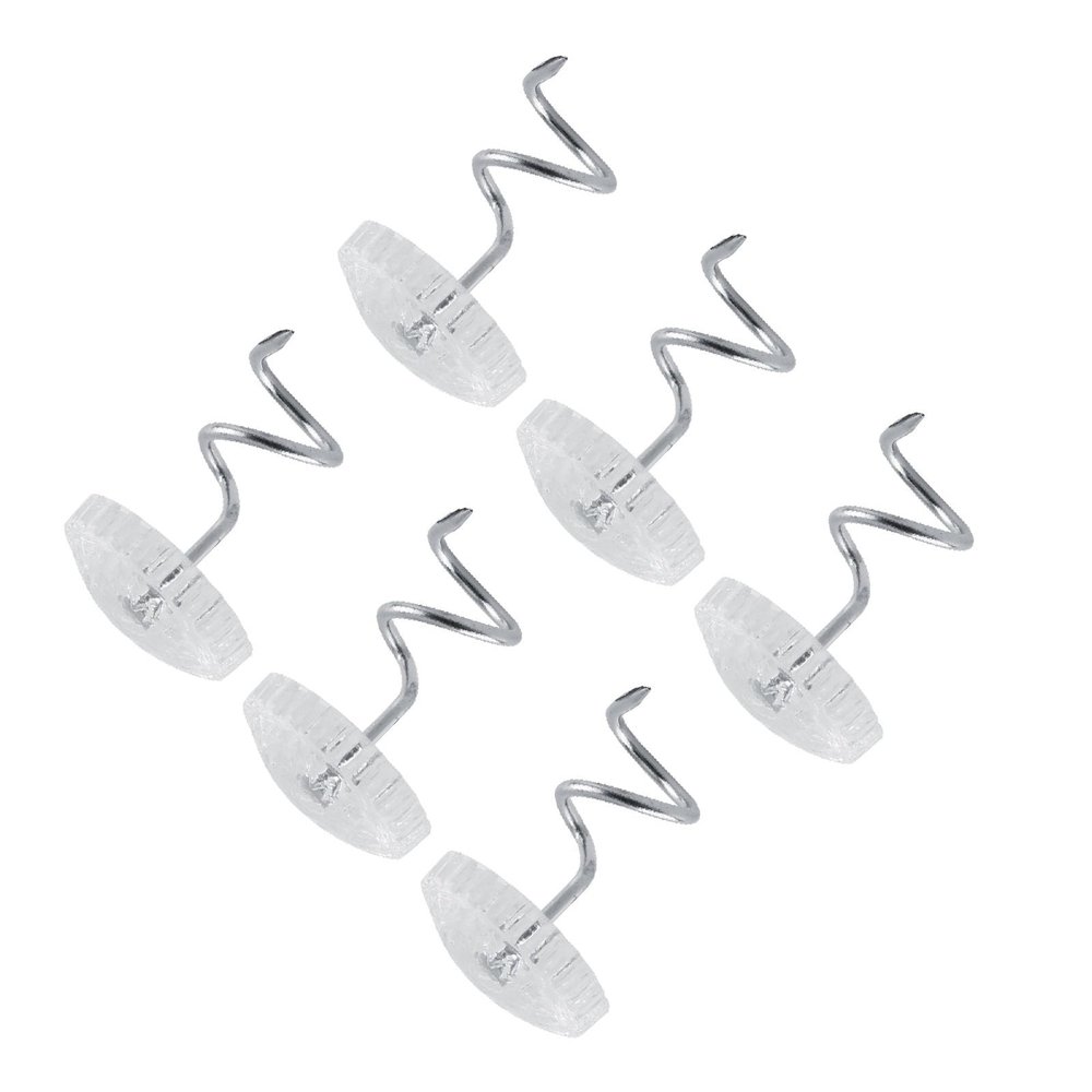 Transparent Upholstery Twist Pins, 50 Pack