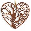 Rusty Heart-Shaped Metal Garden Wall Decor, 30 cm view 1