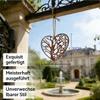 Rusty Heart-Shaped Metal Garden Wall Decor, 30 cm view 4