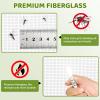 SCREEN DOOR Window Insect Screen, 140 x 155 cm, No Drilling, Black view 3
