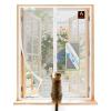 SCREEN DOOR Window Screen 180 x 195 cm, No Drilling, Black view 1