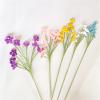 dfEDRd Knitted Flowers, 1-Piece Flower Bouquet for Bridal Wedding Decor, Home Table Decoration (E) view 4