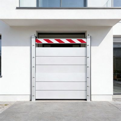 Flood Protection Barrier for Doors, 195 cm W x 180 cm H, Mobile Aluminum Flood Gate