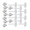 Stainless Steel Earring Posts with Butterfly Backs - 100 Pcs view 4