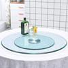 Rotating Tempered Glass Serving Tray, Lazy Susan, 20", 24" and 27" Sizes (60 cm/24") view 1
