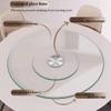 Rotating Tempered Glass Serving Tray, Lazy Susan, 20", 24" and 27" Sizes (60 cm/24") view 2
