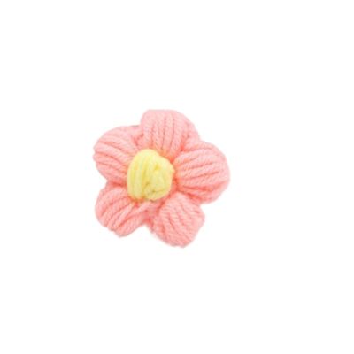 Knitted Flowers, 10-Piece Set, Hand-Knitted Flower Petals for DIY, Hair Clips and Jewelry Accessories (M)